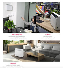 Load image into Gallery viewer, ALL-IN-ONE Wall-Mount/Desktop/Bedroom Air Purifier with HEPA + Carbon + Cold-Catalyst + UVC